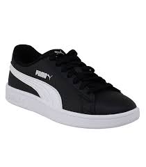 Tenis Puma Smash V2 Negro con Blanco