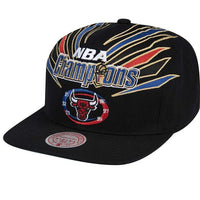 gorra mitchell & ness 98 champions snapback bulls blck
