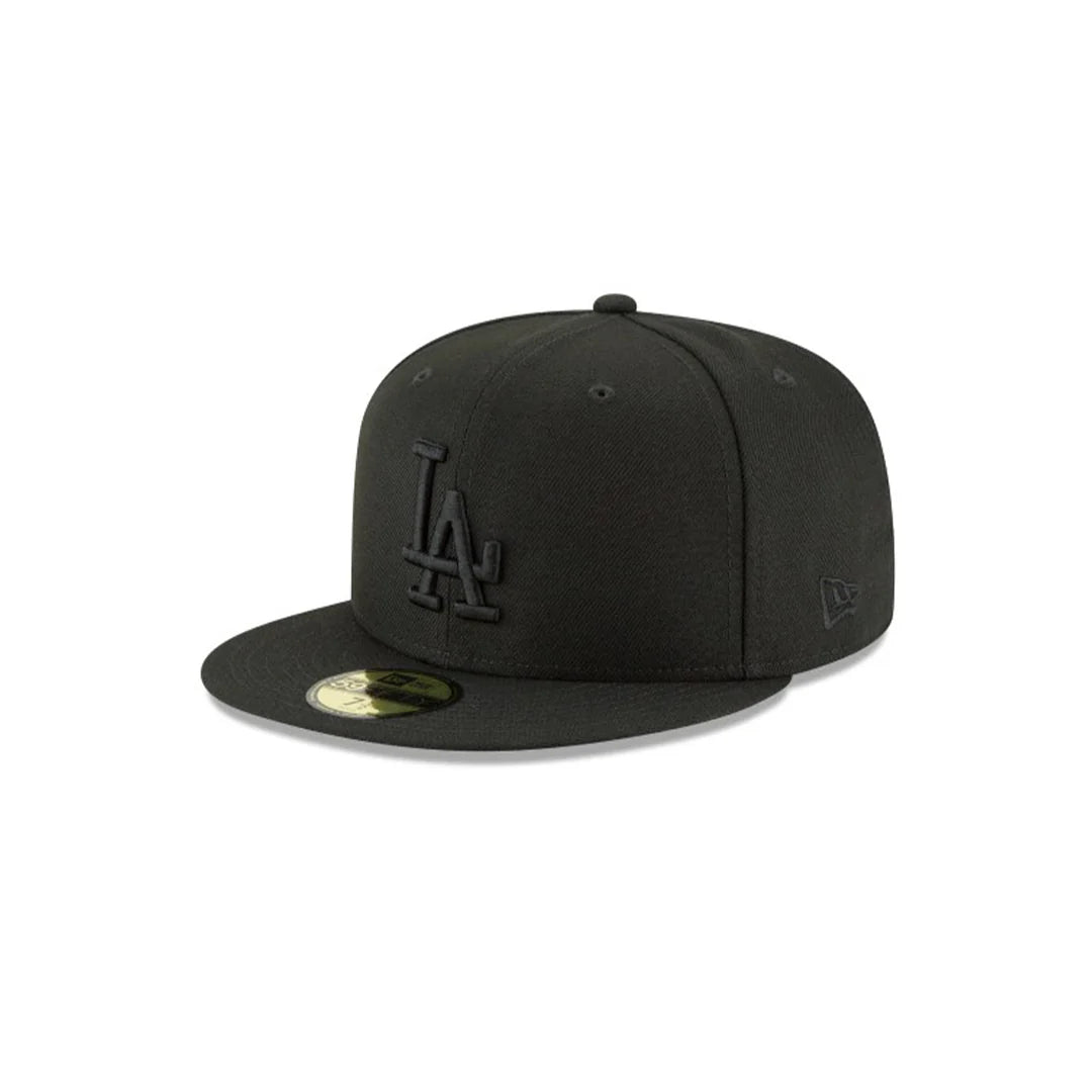 Gorra New Era Los Angeles Dodgers Black On Black 59Fifty Cerrada