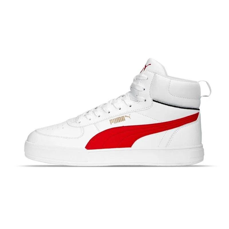 Tenis Puma Caven MID Blanco Rojo