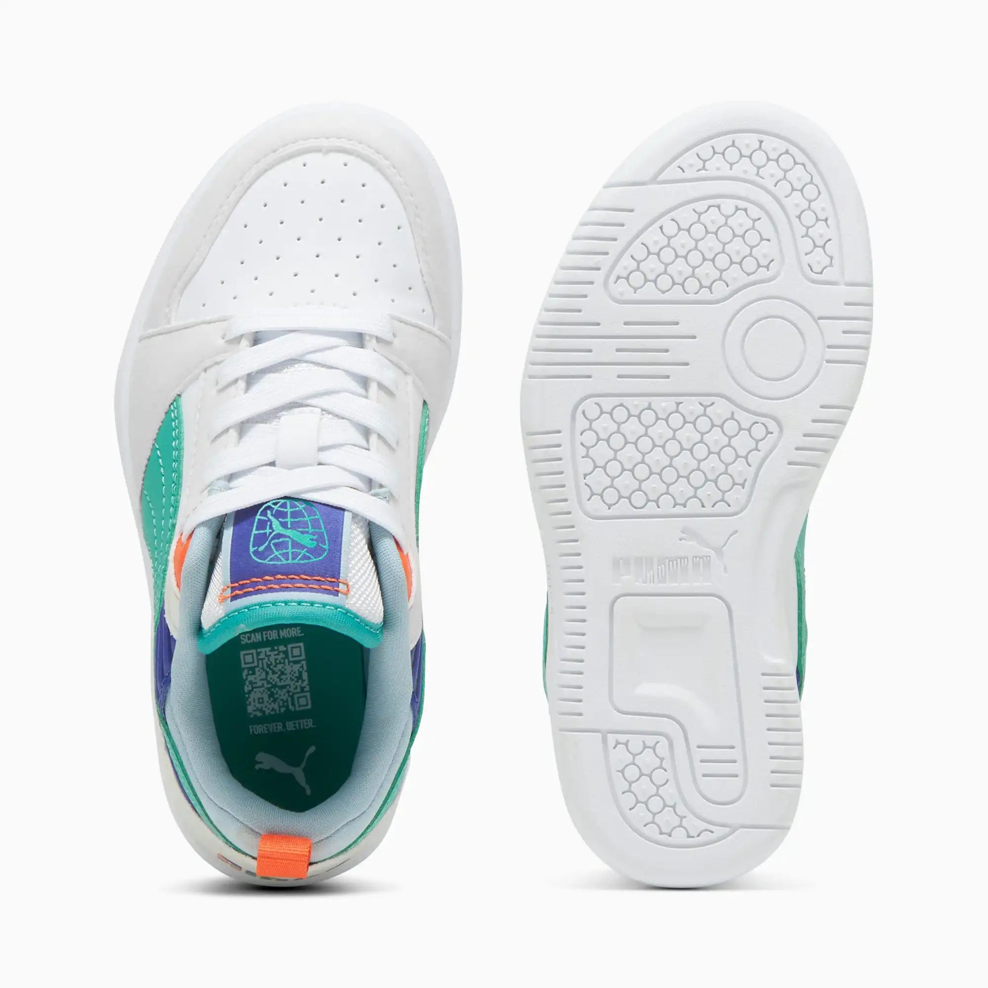 tenis puma rebound v6 lo ready, set, better ii jr