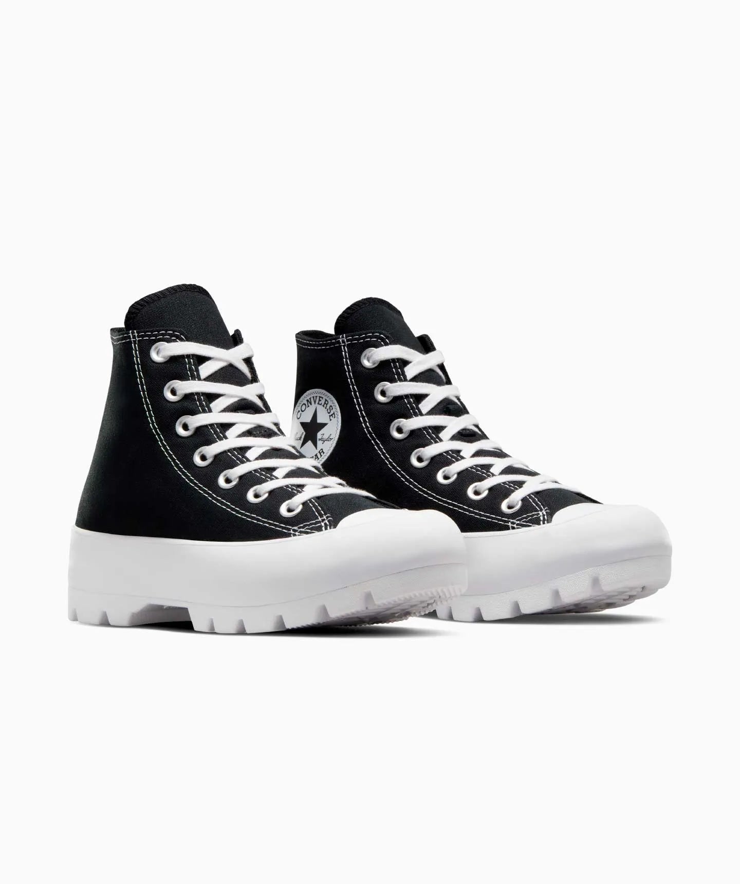 tenis converse ctas lugged hi black/white/black