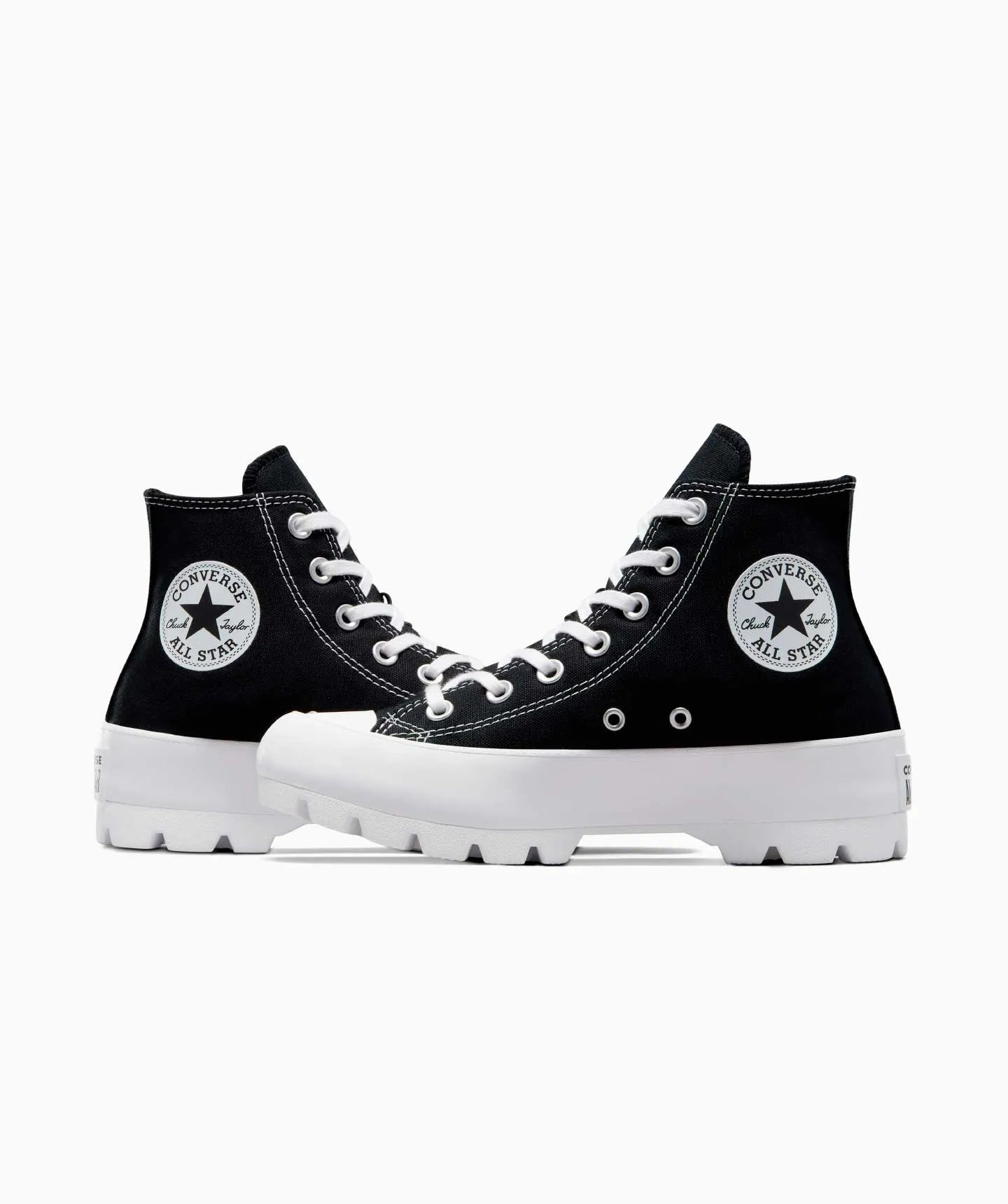 tenis converse ctas lugged hi black/white/black