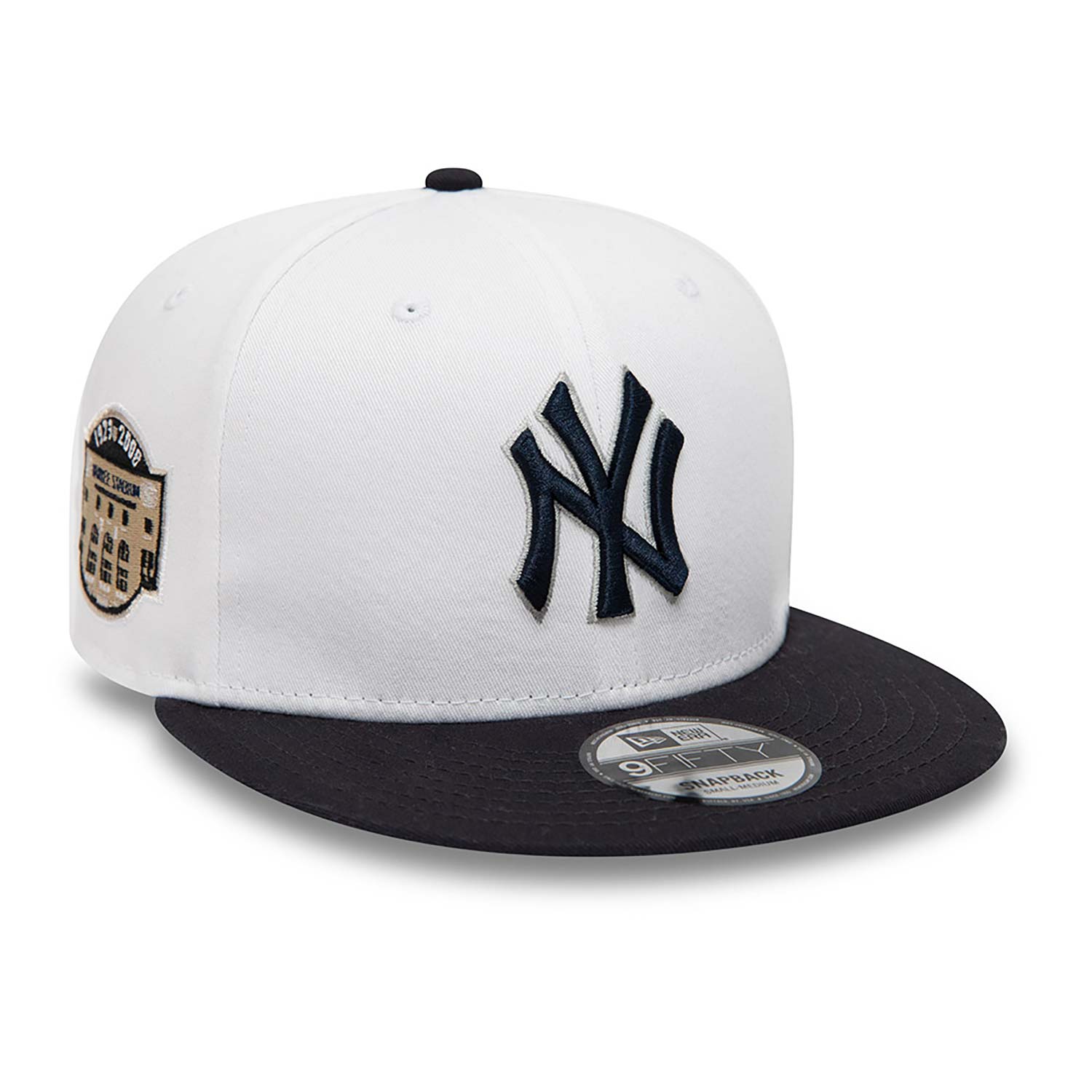 Gorra oficial New Era New York Yankees Crown Patches Blanco 9fifty