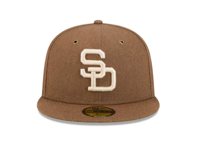 Gorra New Era San Diego Padres MLB Antique Plaid 59FIFTY Cerrada