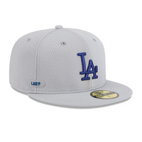 Gorra New Era Los Angeles Dodgers Gray 2025 MLB Clubhouse 59FIFTY