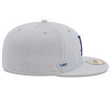 Gorra New Era Los Angeles Dodgers Gray 2025 MLB Clubhouse 59FIFTY