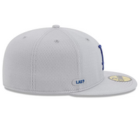 Gorra New Era Los Angeles Dodgers Gray 2025 MLB Clubhouse 59FIFTY