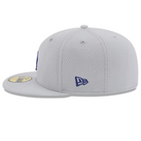 Gorra New Era Los Angeles Dodgers Gray 2025 MLB Clubhouse 59FIFTY