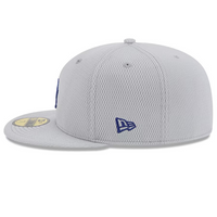 Gorra New Era Los Angeles Dodgers Gray 2025 MLB Clubhouse 59FIFTY