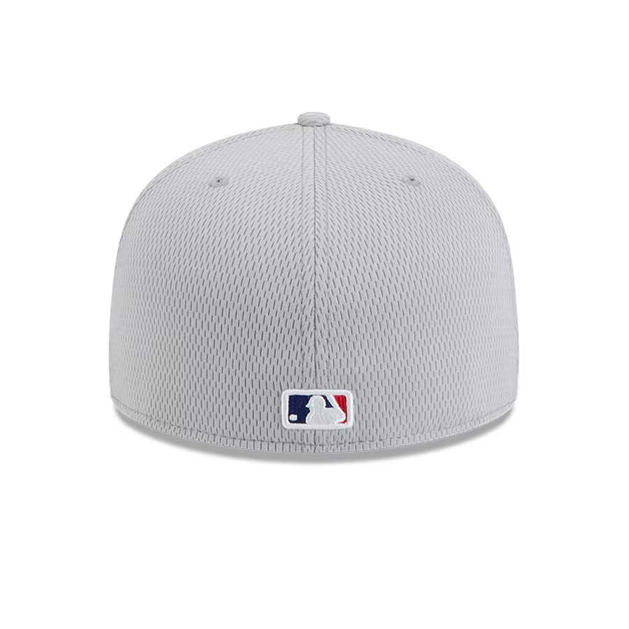 Gorra New Era Los Angeles Dodgers Gray 2025 MLB Clubhouse 59FIFTY