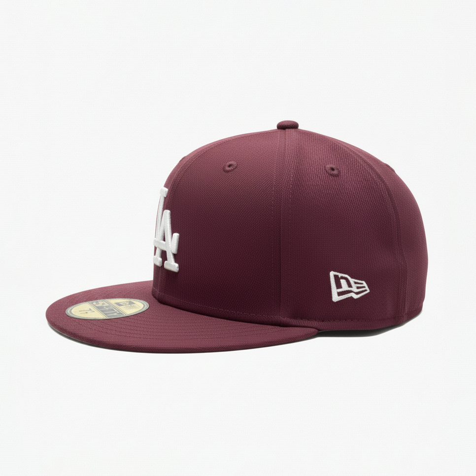 La gorra New Era 5950 Los Angeles Dodgers Maroon