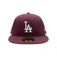 La gorra New Era 5950 Los Angeles Dodgers Maroon