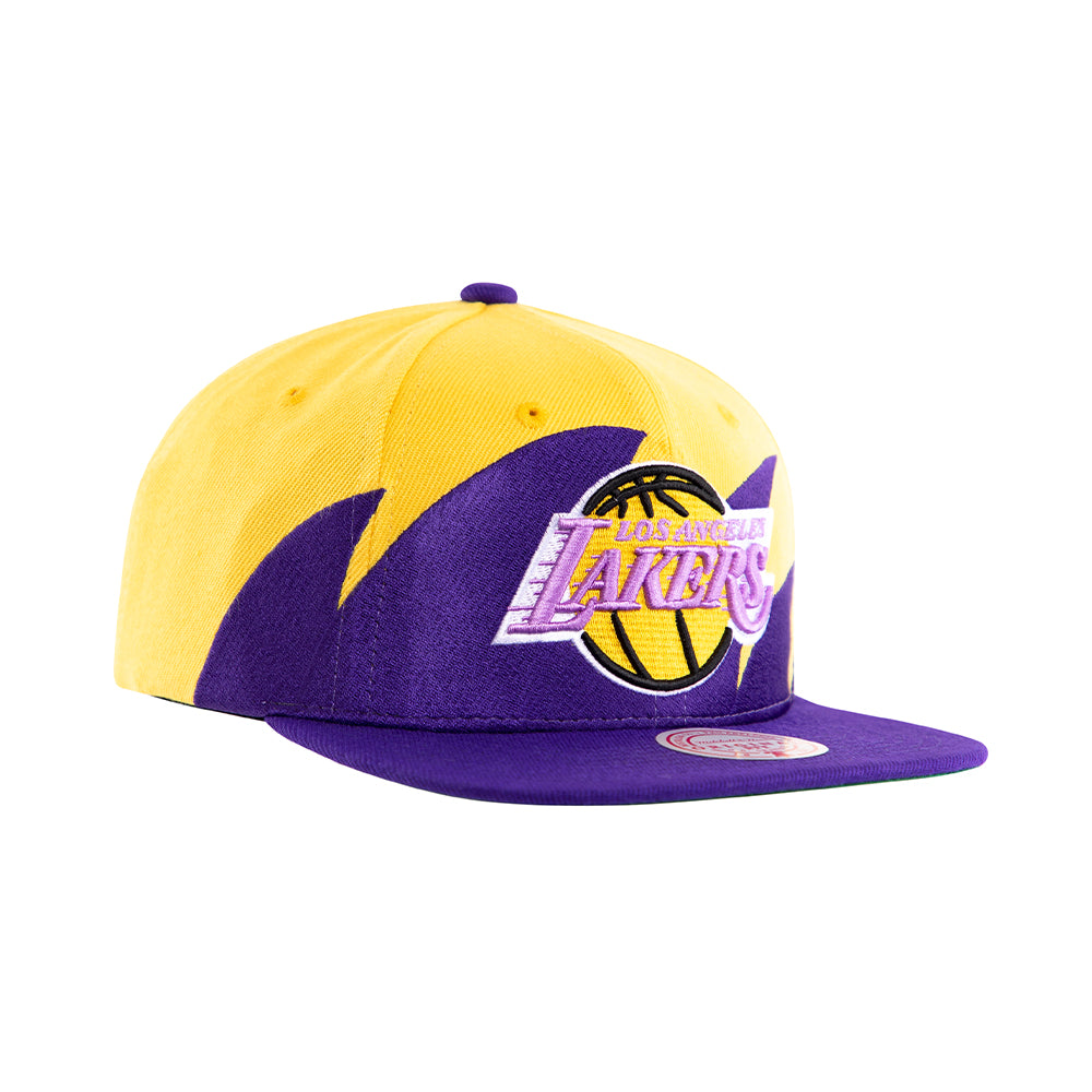 gorra mitchell & ness sharktooth snapback hwc lakers ywpr