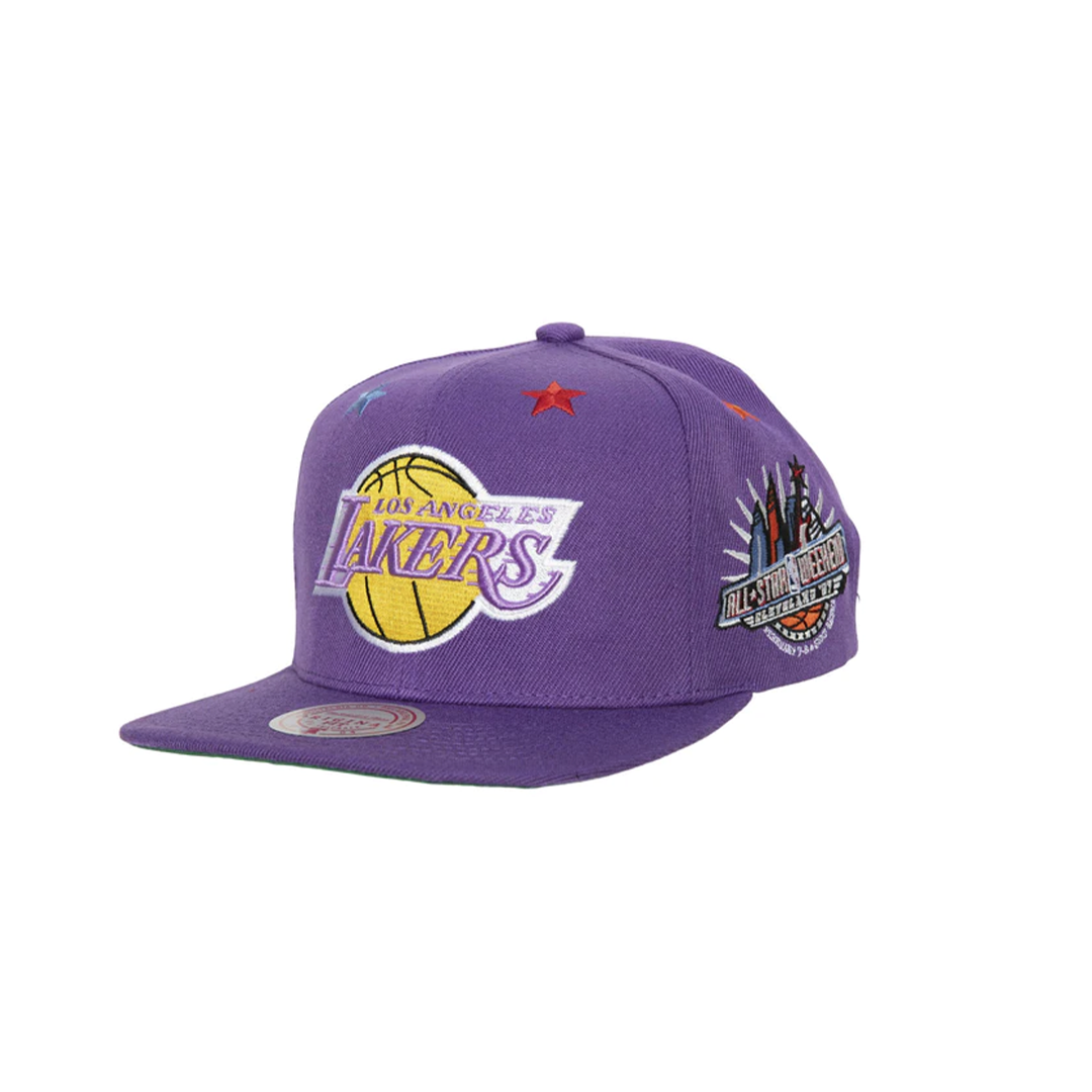 gorra mitchell & ness 97 top star snapback hwc lakers purp