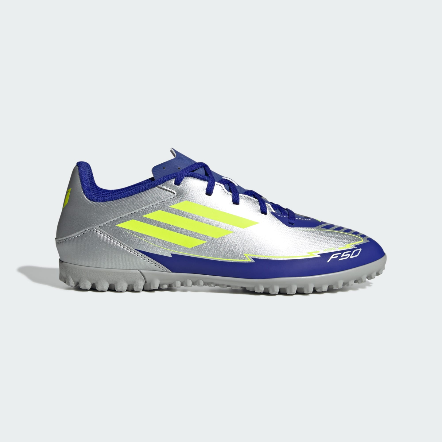 tenis adidas f50 club tf messi silvmt/syello/lucblu