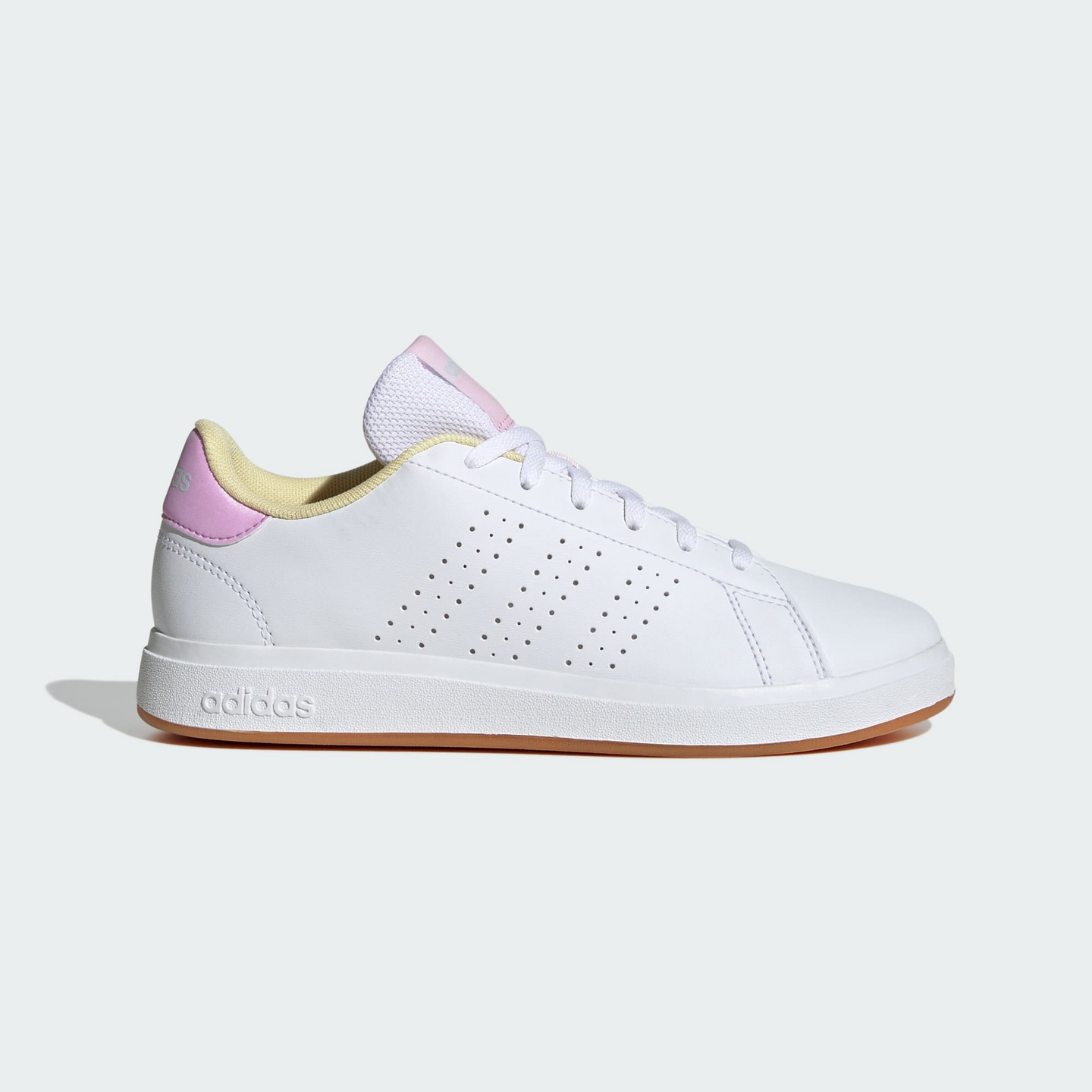tenis adidas advantage base 2.0 ftwwht/blilil/clpink