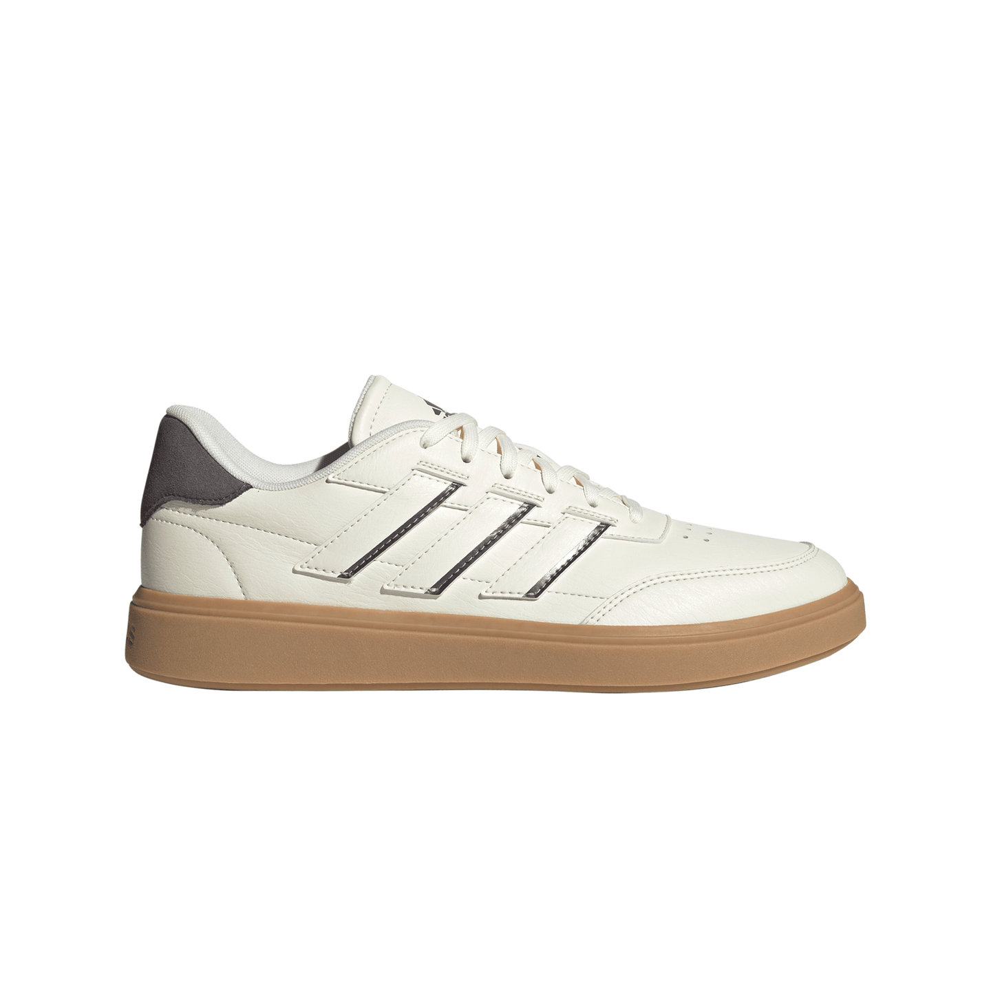 tenis adidas courtblock owhite/owhite/ironmt