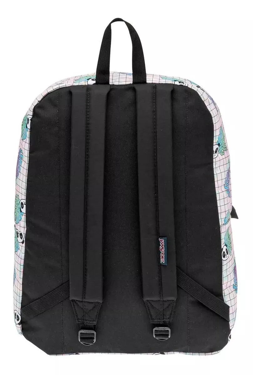 mochila jansport superbreak neonsmoke print
