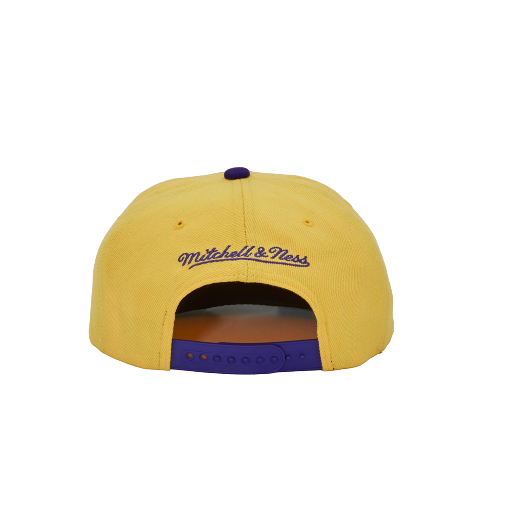 gorra mitchell & ness sharktooth snapback hwc lakers ywpr